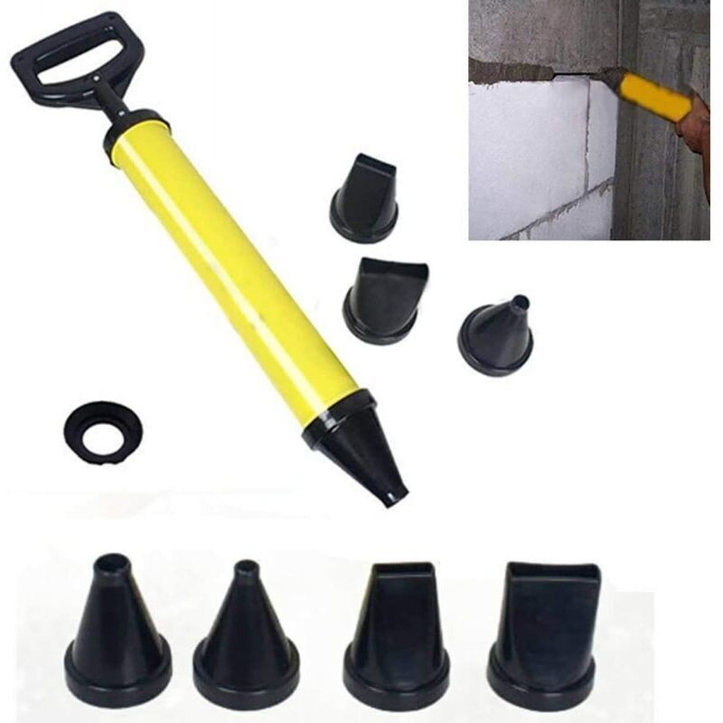 Mörtelpistole, Mörtelpresse, Mörtelspritze, Mörtelpumpe + 4 Düsenzubehör