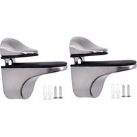 Glasregalhalter-klammer, Glasstützen Für Holz Von 3 Bis 21 Mm, Badezimmer-clip-halter Für Schlafzimmerregale, Möbelreparatur, Gebürstet