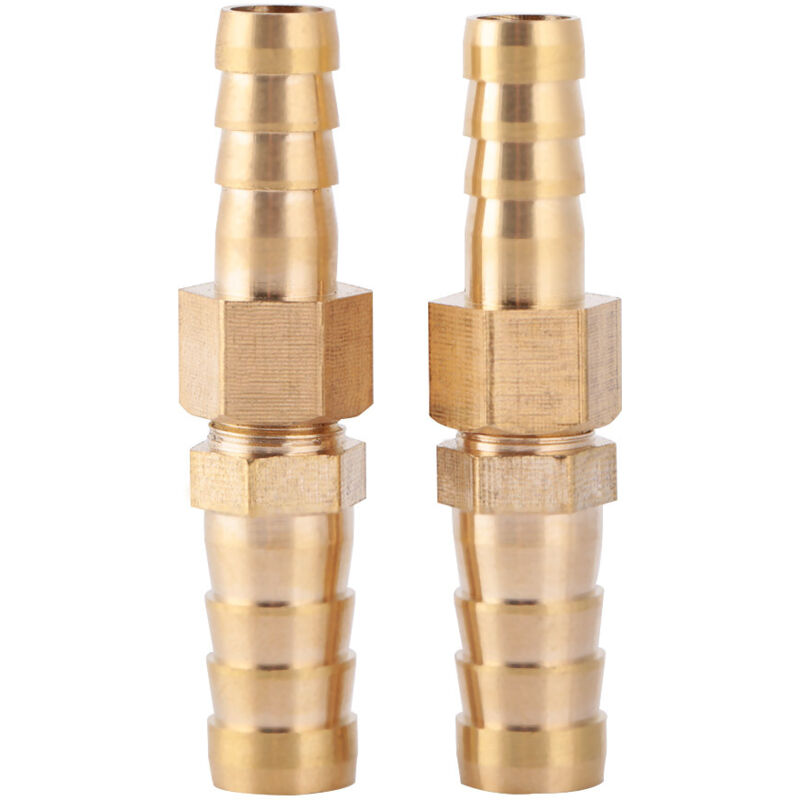 Messing-steckverbinder, Schlauch-barb-reduzierstück, Reduzieradapter (8mm-10mm, 2 Stück)