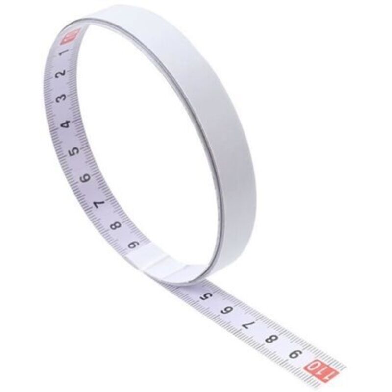 Selbstklebendes, Lackiertes Stahl-maßband Mit Skala, 5 Meter Lang