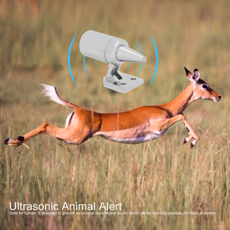 4-teiliges Abnehmbares Ultraschall-warngerät Für Autos, Hirsch-, Schlangen- Und Tierabwehr Mit Windenergie Und Tonband