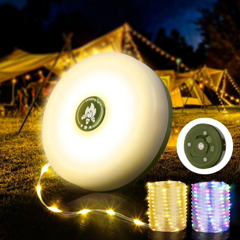 Dekorative Lichterkette, 10 M, 4-in-1, Wasserdicht, Warmweißes Licht