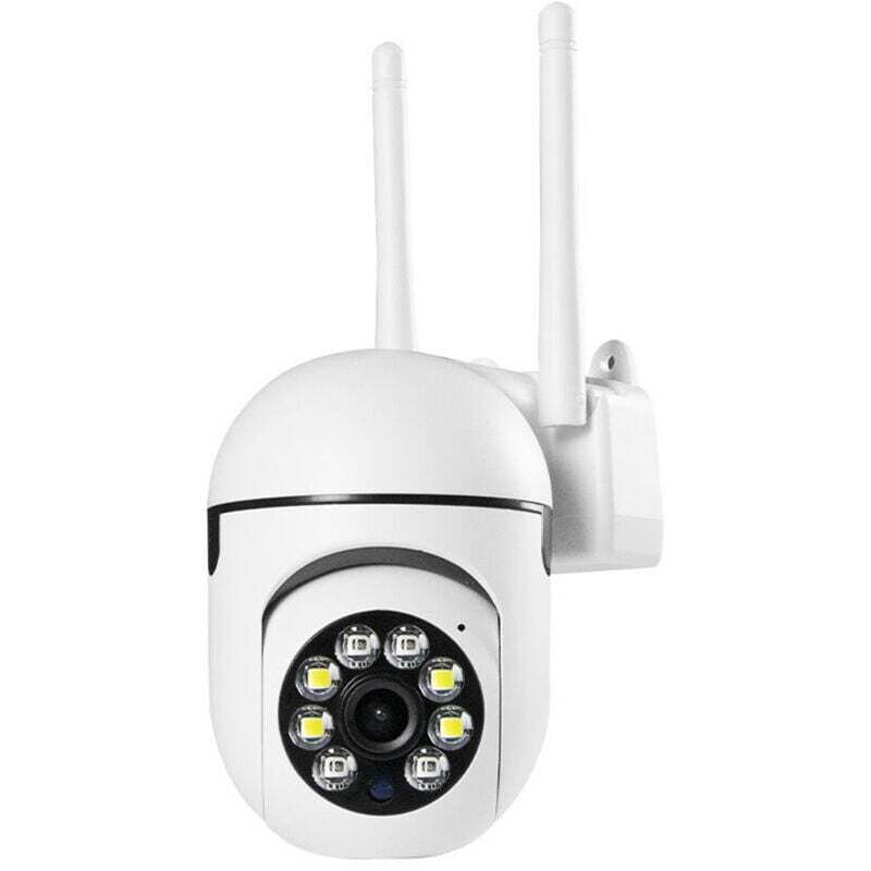 2mp Ptz Wifi Außenüberwachungskamera - 360° Kabellose Drehung - Farb-nachtsicht - Zwei-wege-audio - Sofortige Warnung - Weiß