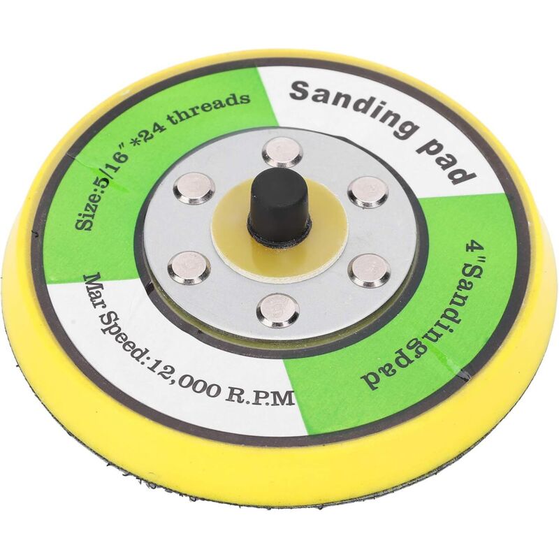1 Stück Schleif- Und Stützpad, Polierpad Für 4-zoll-rundschleifer, 5/16" Schaft Mit 24 Gewindehaltern, Zum Schleifen, Finishing, Polieren
