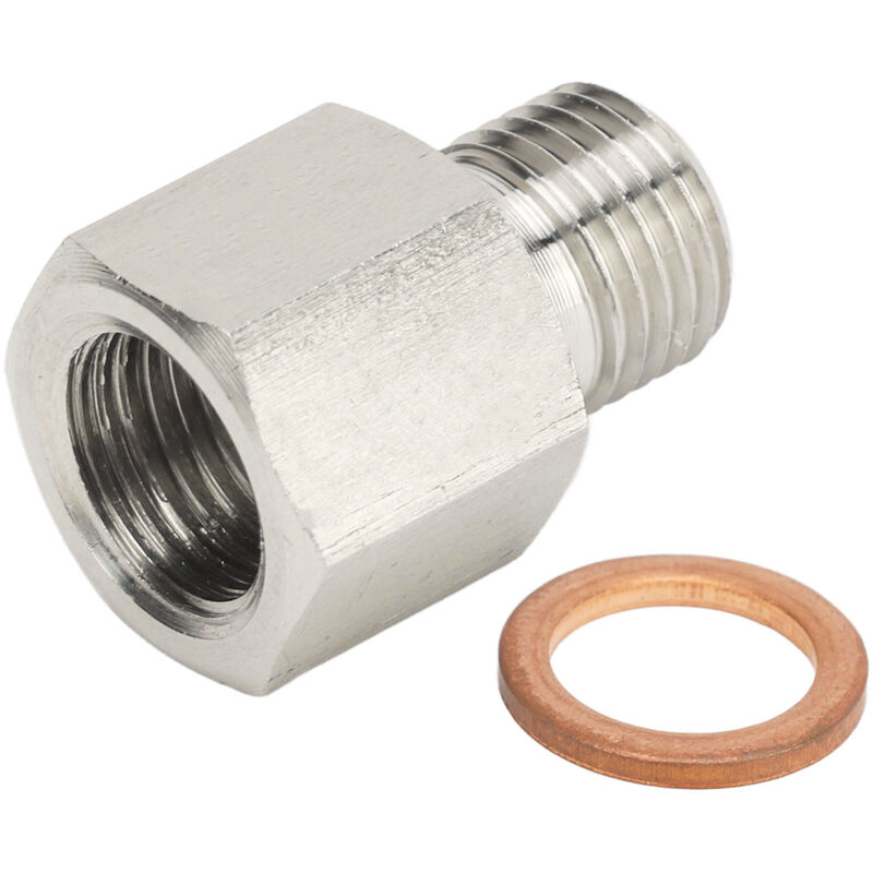 Fockety Edelstahladapter 1/8 Zoll Npt Innengewinde Auf M10x1,0 Außengewinde Mit Dichtung Für Hochtemperaturumgebungen.