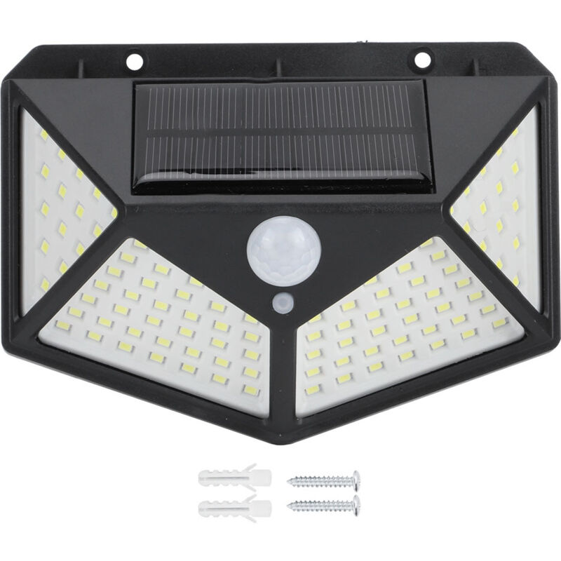 100 Led Solar Bewegungsmelder Licht Wasserdicht Wandleuchte Für Garten Außenbereich