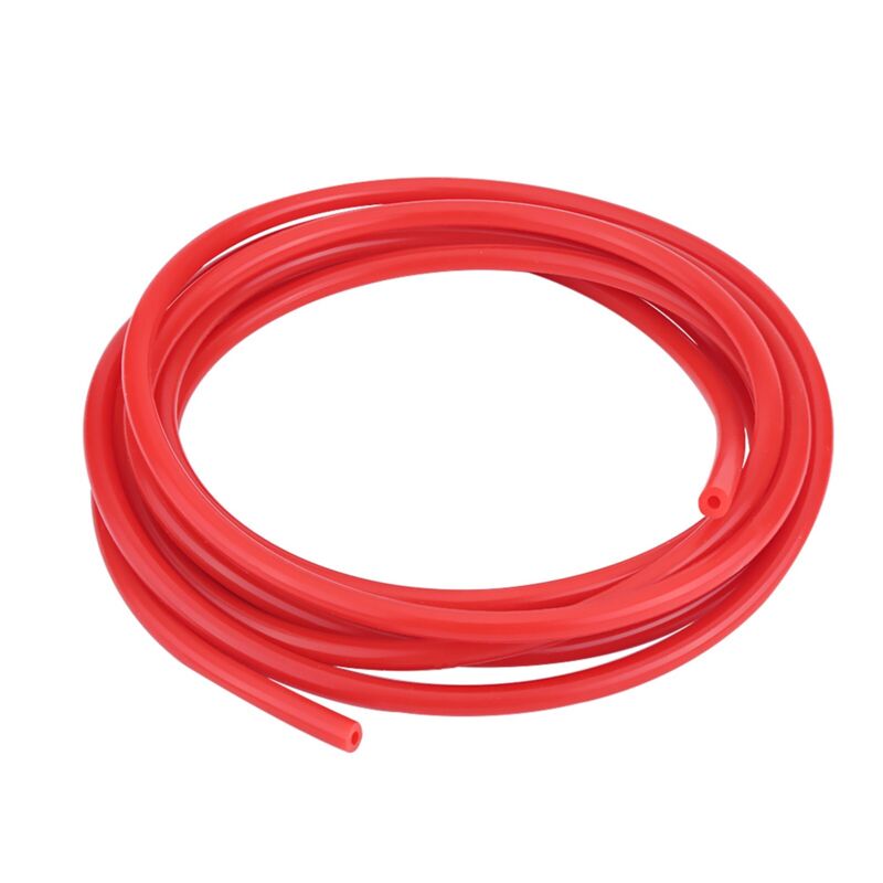 Automobil-vakuumschlauch 4 Mm, Silikon-vakuumschlauch 4 Mm, 5 Meter Hochdichter Silikongummi Für Luftdruckmesser, Turbopumpe (rot).