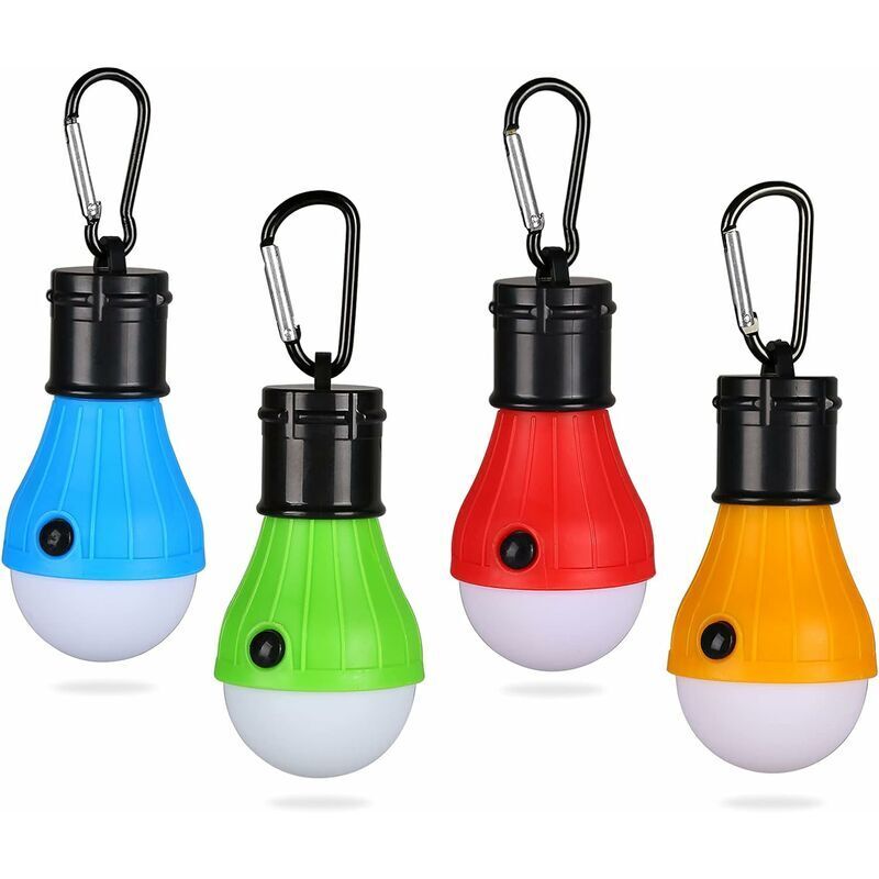 Campinglaternen, Led-campinglampe, Batteriebetriebene Laterne, Wasserdichte Lampe, Tragbare Lampen Für Camping, Wandern, Angeln, Jagen (4 Stück)