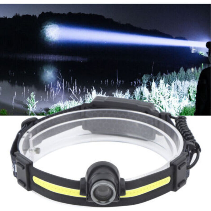Led-stirnlampe Mit Bewegungserkennung, Außen Wiederaufladbare, Ultra-helle, Wasserdichte Stirnlampe Für Angeln Und Laufen, Dubuns
