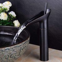 Kaskaden-wasserhahn, Antiker Badezimmer-wasserhahn, Waschtisch-wasserhahn Aus Messing, Mischbatterie Für Warmes Und Kaltes Wasser, Einzigartiger Weinglas-stil H736