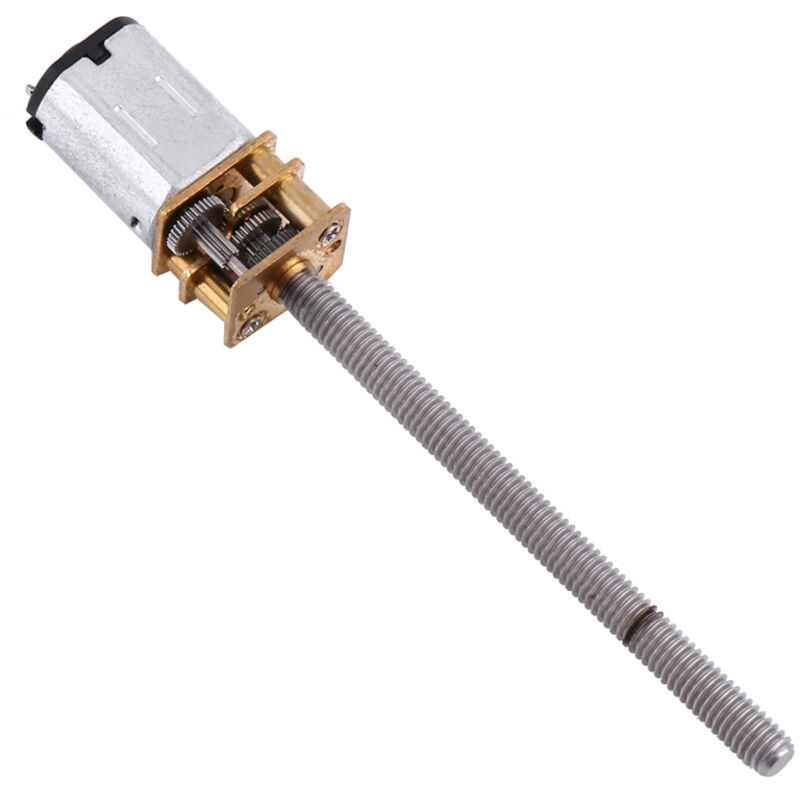 12v Dc N2o Mikro-getriebemotor 400 U/min 16mm Welle M4x55mm Schneckengetriebe Mit Getriebe