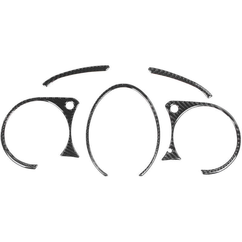 Saluaqui Armaturenblende-abdeckung Aus Carbonfaser Für 370z Z34 2009-2020 - 5-teiliges Innenraum-dekor, Luxuriöse Hochglanz-optik