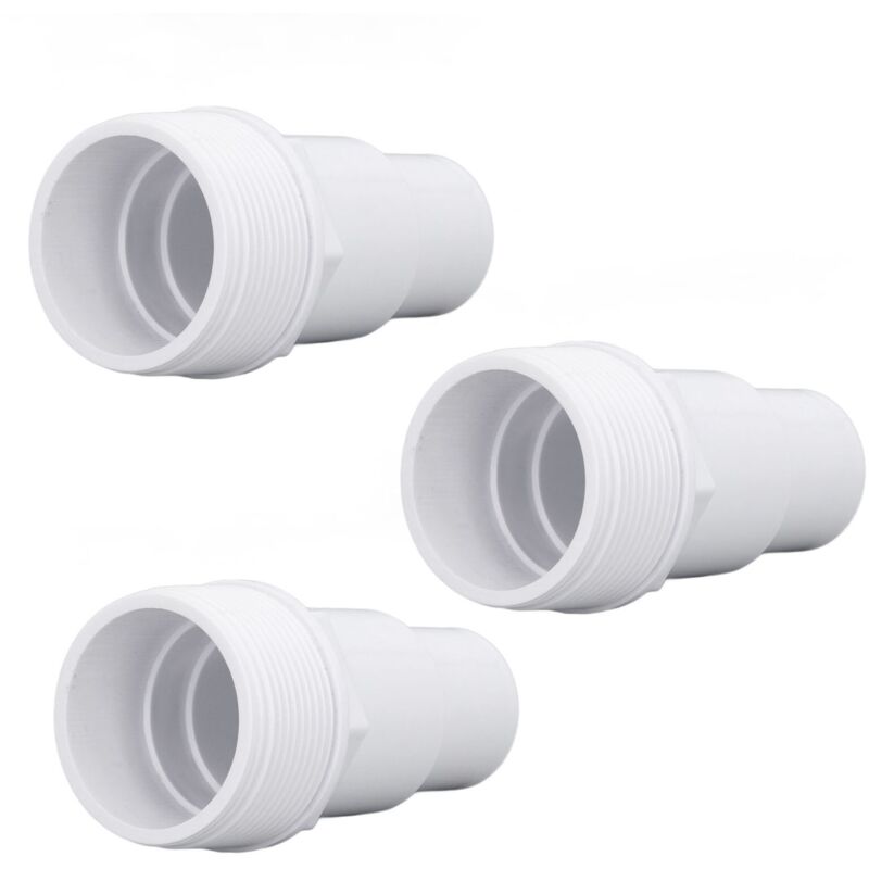 3 Stück G1-1/2 Adapter Mit Außengewinde, Poolzubehör Zum Ersatz Von Pumpen Für Oberirdische Pools, Filter Und Skimmer