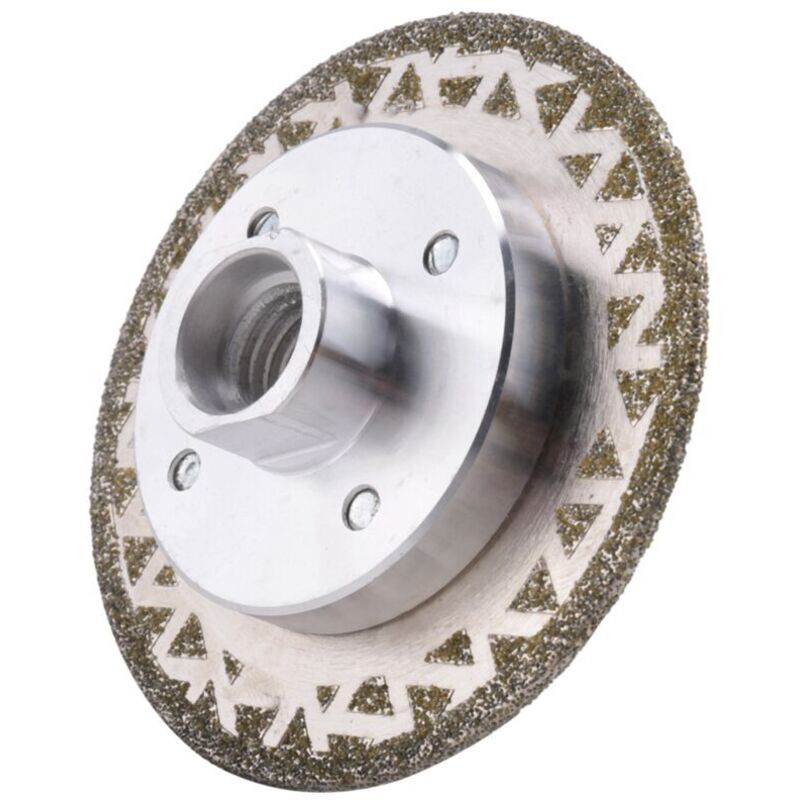Elektrolytische Diamant-schleifscheibe, 80 Mm, Doppelseitig, M14-gewinde, Körnung 45, Für Winkelschleifer