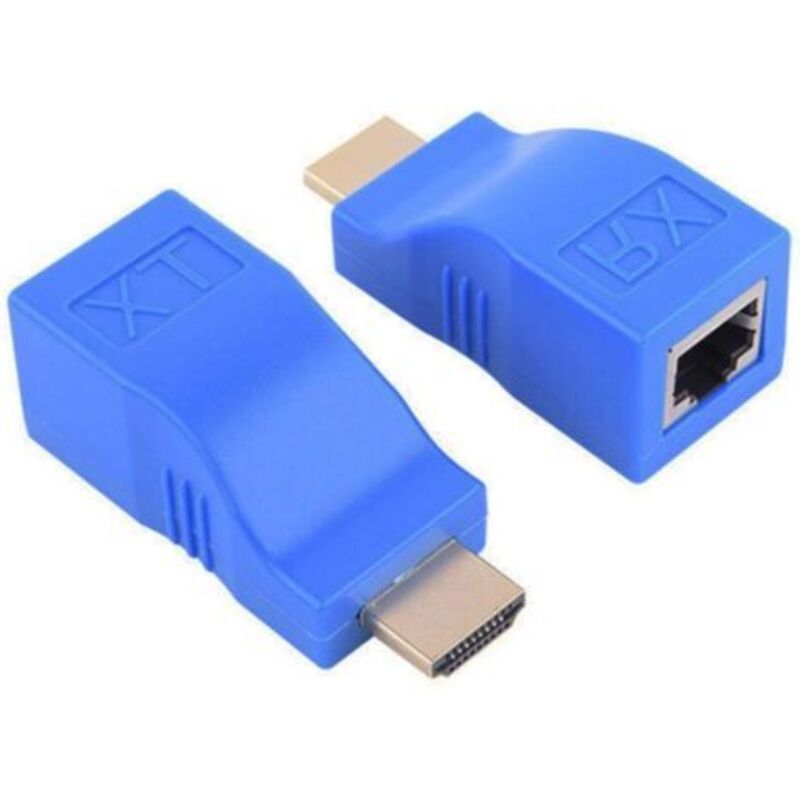 Hdmi-verlängerung 1080p Rj45 Netzwerk-lan-anschlüsse, Hdmi-verlängerung Bis Zu 30 M Über Ethernet-lan-kabel Cat5e/6 Utp Für Hdtv-monitor, 1 Paar