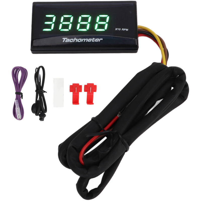 Dc 12v Tachometer, Ultradünn, Lcd-hintergrundbeleuchtung, Wasserdicht Für Grüne Modifikationen