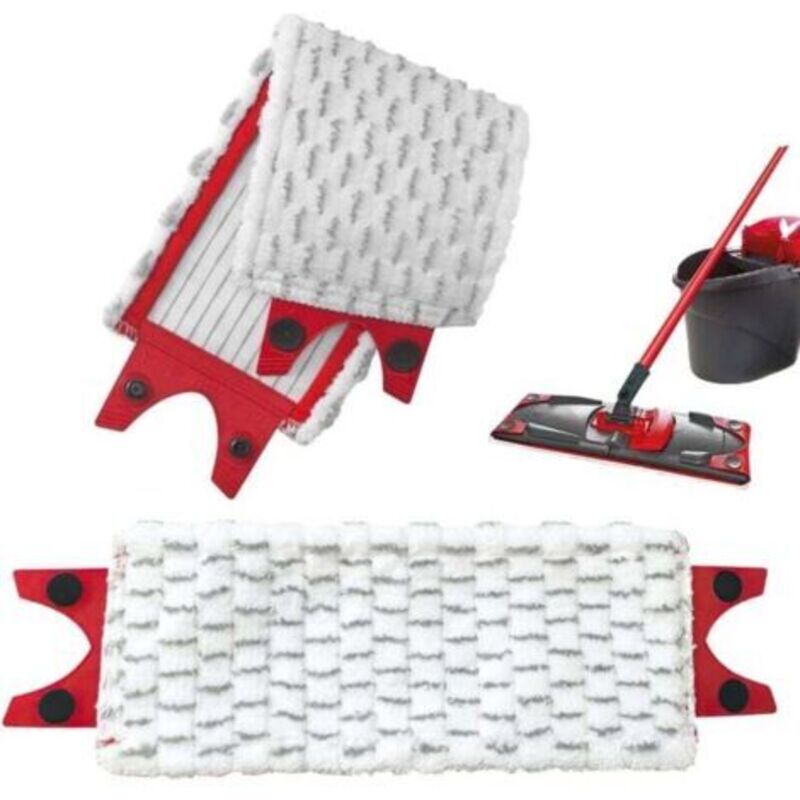 Vileda Nachfüllpack, 2er-pack Wischmopps, Vileda 2-in-1 Wischer, Mikrofasertuch Für Überlegene Saugfähigkeit, Sanft Zu Böden, Für Mühelose Reinigung