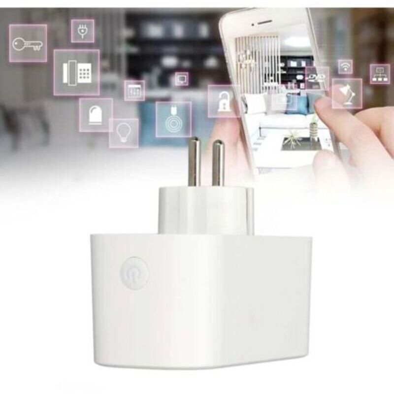 Intelligente Wlan-steckdose, Doppelsteckdose, Wlan-shunt, Doppelsteuerung, Sprachsteuerung, Zeitschaltuhr, 2-in-1 Intelligente Steckdose, Ac 220 V