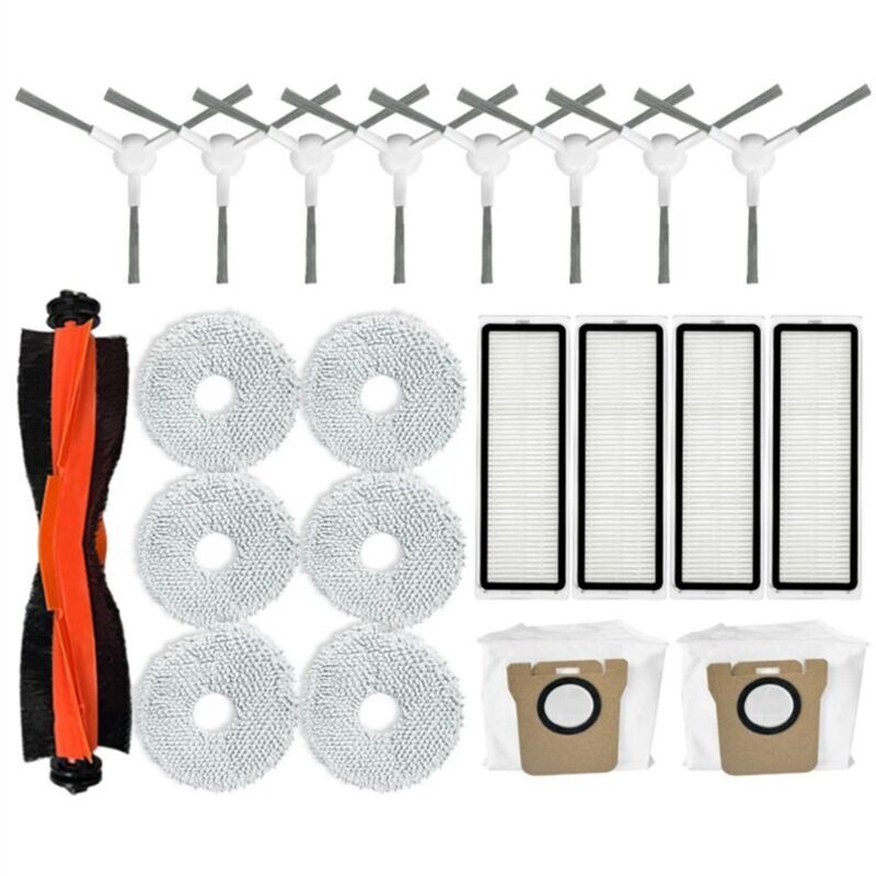 Zubehörset Für Saugroboter: Seitenbürste, Hepa-filter Und Stofffilter, Kompatibel Mit X20 Plus
