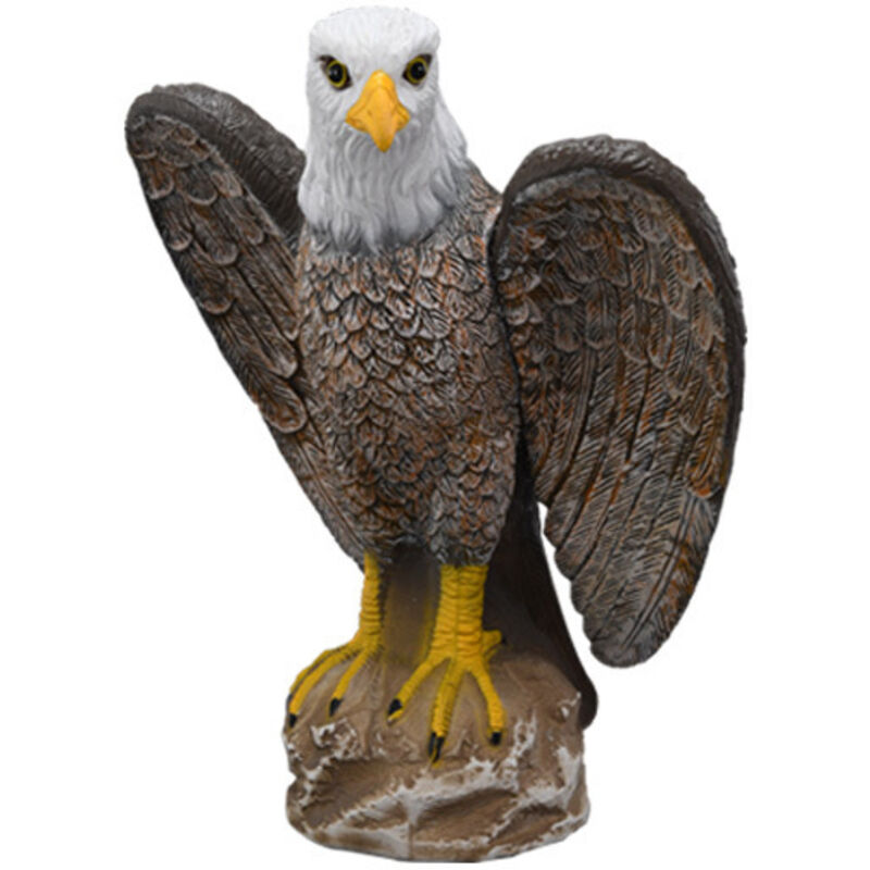 1x Kunststoff-adler-gartendeko, Realistischer Falken-statue, Vogelscheuche Für Den Garten, Abschreckend Für Vögel, Anti-tauben, Verscheucht Vögel/tauben/krähen