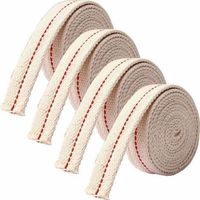 4 Stück Dochte Für Petroleumlampen, 100 % Baumwolle, Gestrickte Dochte Für Öllampen, Zubehör Für Petroleumlampen (1,2 Cm/1 M)