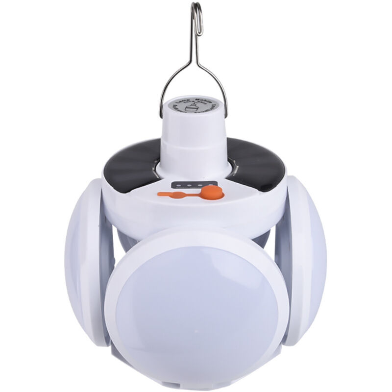 Led-campinglampen, Dimmbar, Wasserdichte Campingbeleuchtung, Tragbare Wiederaufladbare Led-lampe Mit Solarstrom