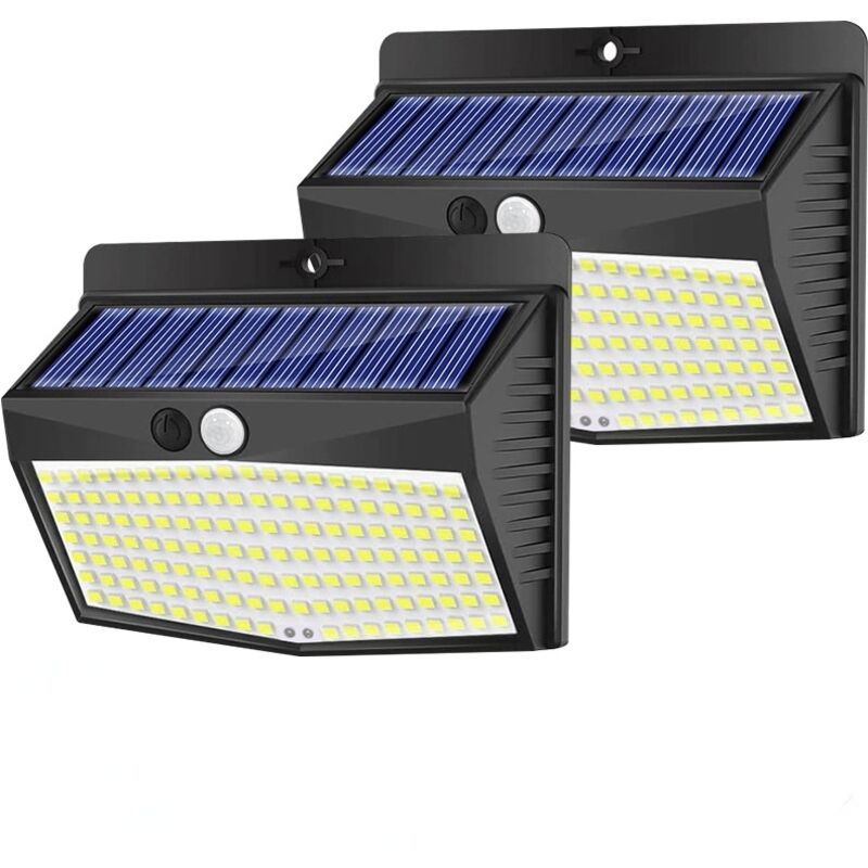 Solarleuchte Für Außenbereich, 1 Stück Solar-außenleuchte Mit Bewegungsmelder, 138 Led Solar-strahler Ip65 Wasserdicht