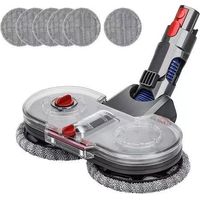Elektrischer Wischmopp Kompatibel Mit Dyson V7 V8 V10 V11 V15, Mit Multifunktionalem Wassertank Für Eine Effiziente Bodenpflege, Inklusive 6 Waschbarer Wischtücher