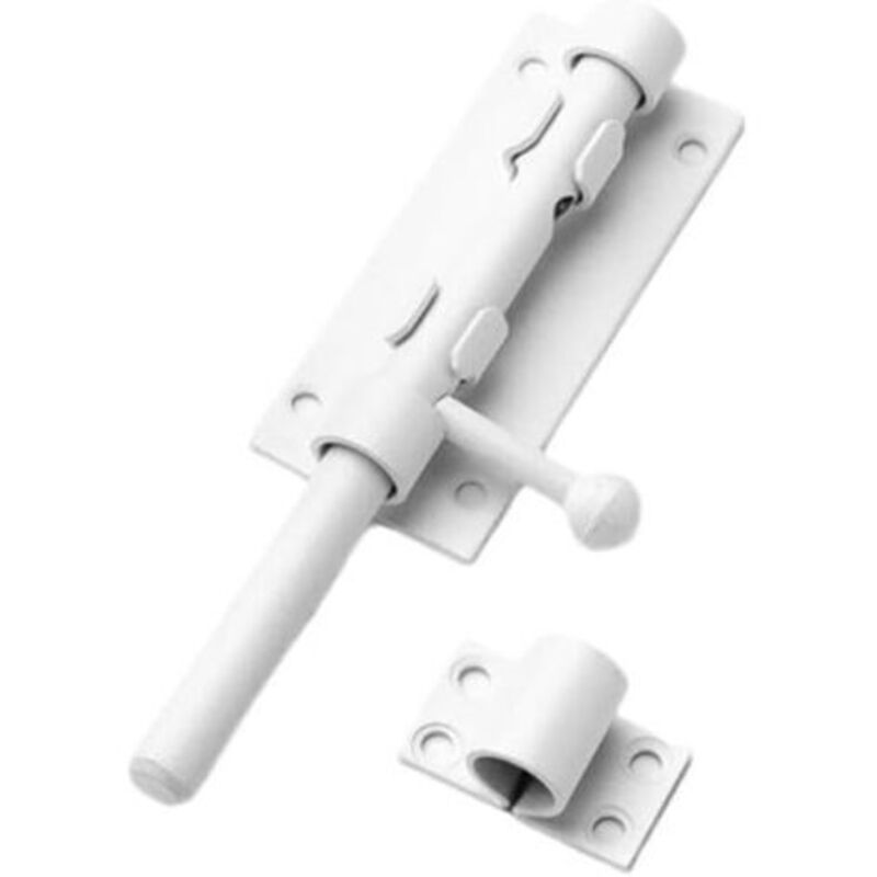 Elegante Und Langlebige Türschloss Aus 304 Edelstahl Für Holztüren, Schlafzimmer, Duschräume, Gärten Und Garagen (weiß - 5 Zoll)
