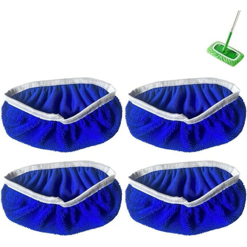 4 Reinigungstücher – Waschbar – Für Nass- Und Trockenanwendung – Tommy Blue 01