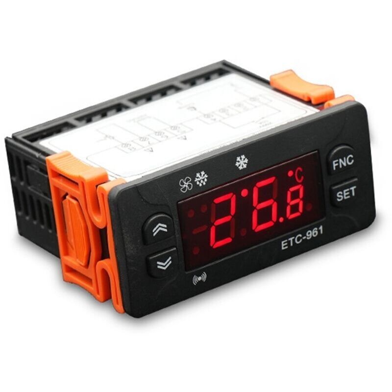 Etc-961 Thermostat Temperaturregler Feuchtigkeitskontrolle Thermometer Hygrometer Alarm Kühlung 220v Sensor