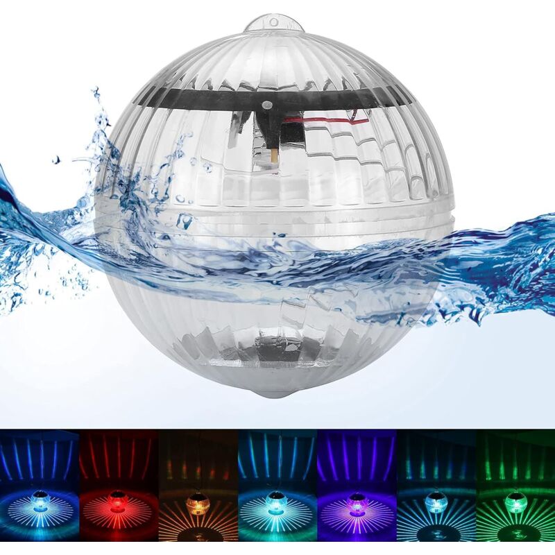 Schwimmende Solar-teichleuchte, Wasserdichte Poolbeleuchtung, Gartenlicht, Led-poolbeleuchtung, Teichdekoration Für Den Außenbereich In Garten, Hof Und Pool