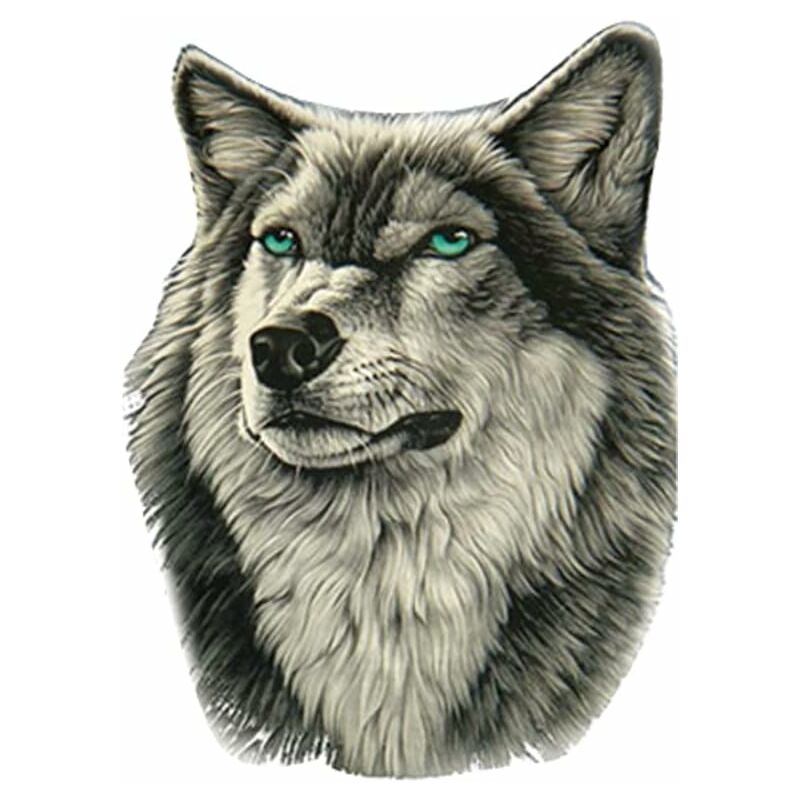 4pcs Wolf-aufkleber, Personalisierte Autoaufkleber, Motorhauben-aufkleber, Wolf-tuning-aufkleber Für Suvs, Autos Und Lastwagen, 30x22cm