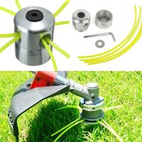 Aluminiumfaden, Kopfschneidkante, Doppelfadenspule, Nylonfadenkopf Für Benzinrasentrimmer, Universeller Mehrfadenschneidkopf, 1 Stück