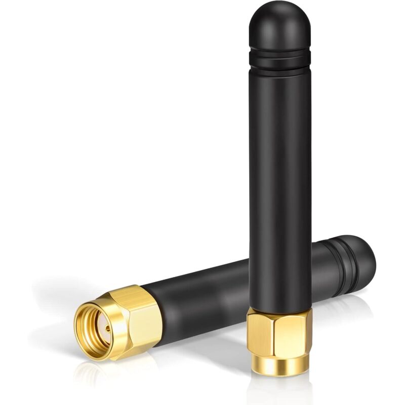 Mini-antenne Wifi Dual-band 2,4 Ghz 5 Ghz 5,8 Ghz 2 Dbi Mimo Rp-sma Stecker Für Wifi-router, Wlan-netzwerkkarte, Ip-kamera, Usb-sicherheitsadapter, Videoüberwachungsmonitor, 2er-pack