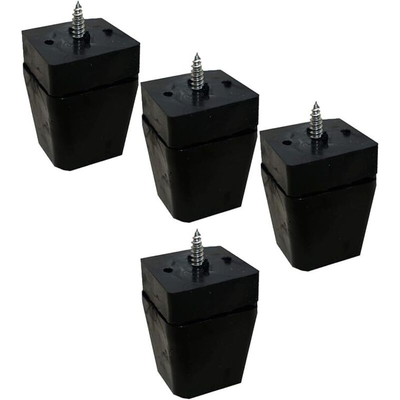 30 40 Mm Möbelgleiter Filzgleiter Rutschfest Für Möbel, Stühle, Sofafüße, Tisch Und Holzböden, Geräuschreduzierend, 4 Stück (schwarz)