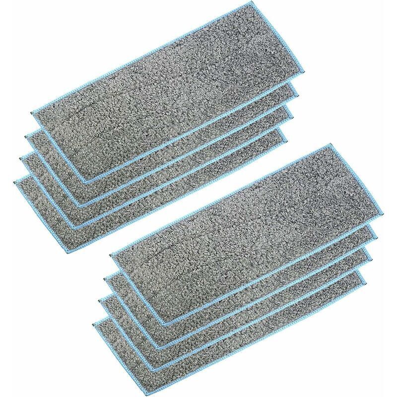 Pack Mit 8 Waschbaren Und Wiederverwendbaren Feuchten Mop-pads Für M6 Robot Mop 270x106mm