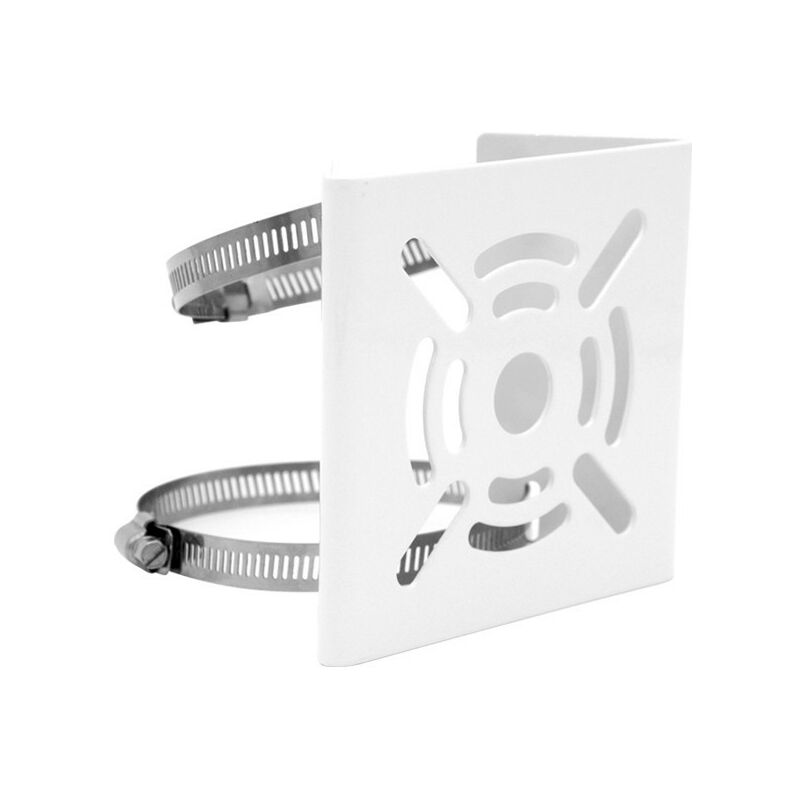 Universelle Halterung Für Vertikale Pfosten Für Sicherheitskameras, Solide Metallhalterung Mit 2 Ringen, Geeignet Für Led-wand-/bühnenleuchten, Solarmodule (kleine Größe)