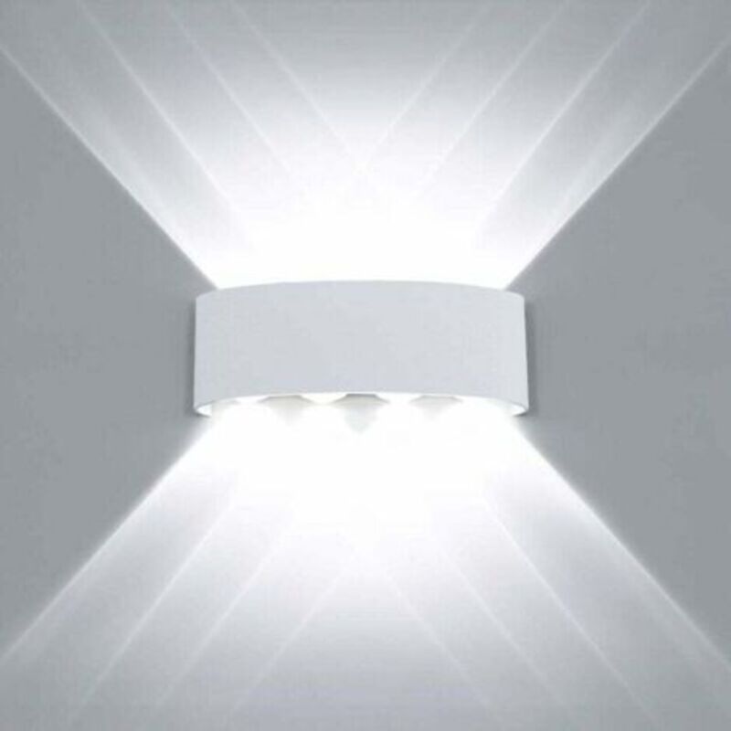 Moderne Led-deckenleuchte, Wasserdicht, Aus Aluminium, Wandleuchte, Runde Leuchte, Für Innen- Und Außenbereich, Flur, 8w, Weiß