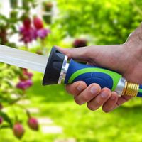 Verstellbarer Gartenschlauch-sprühkopf, Robuster Metallschlauch Mit Einstellbarem Sprühmodus Für Autowäsche, Terrasse Und Gartenbewässerung