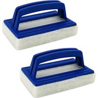2 Stück Schwammbürsten Für Pool, Poolwandbürste, Wasserlinien-reinigungsbürste, Kunststoff-poolbürste Mit Griff Zur Reinigung Von Pool, Whirlpool Und Badewannenwänden