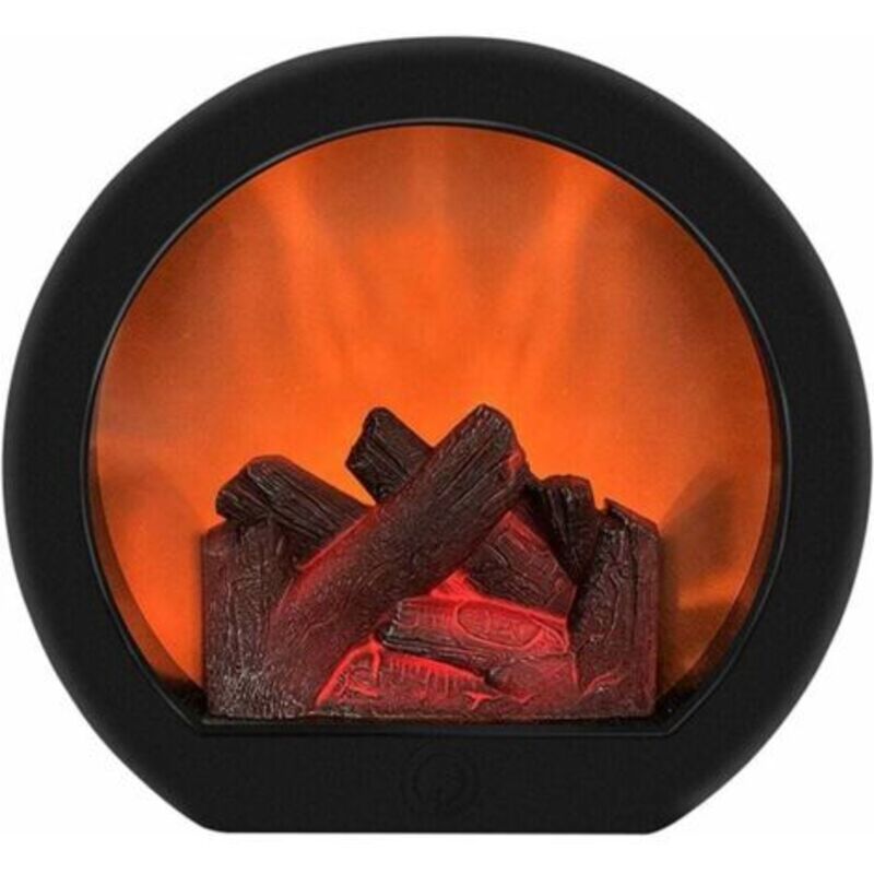 Flammenloser Kaminlicht – Realistische Led-holzstämme 20x18,5x10 Cm – Usb- Oder Batteriebetrieb – Dekoration Für Halloween Und Thanksgiving