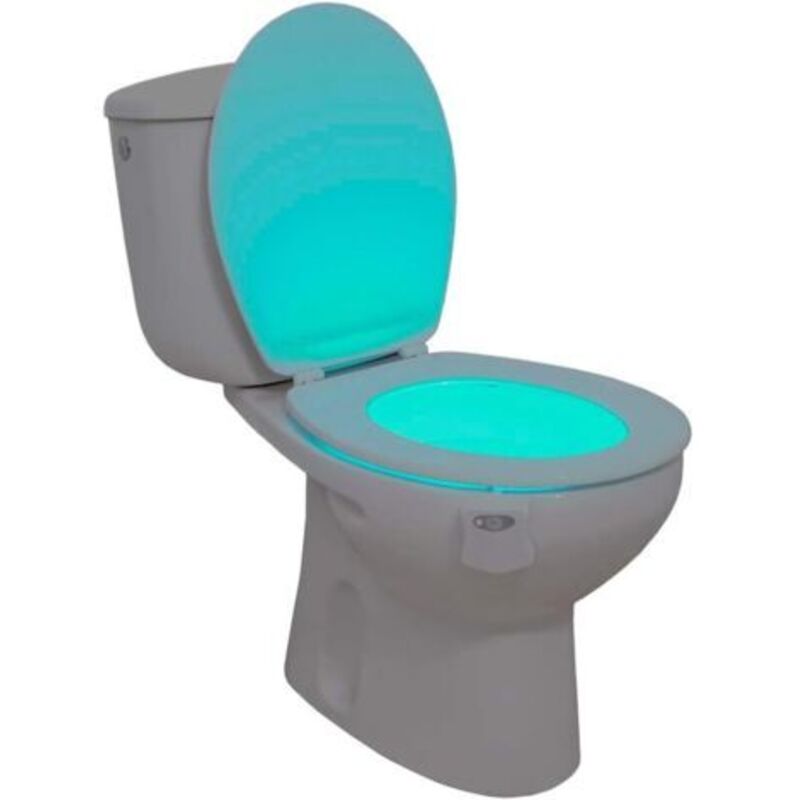 Toilettenlampe, Led-nachtlicht Für Wc Und Badezimmer Mit Pir-bewegungsmelder, 8 Farbwechsel (aktiviert Sich Nur Im Dunkeln)
