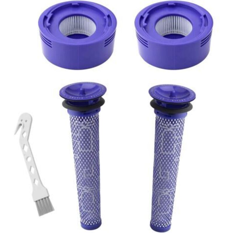 Filter Für Dyson V8/v7, Ersatzfilter Waschbar Für Staubsauger Dyson V7/v8 Absolute Und Animal, Staubsaugerzubehör Für Dyson V8 Mit 2 Hepa-nachfiltern, 2 Vorfiltern, 1 Werkzeug