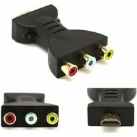 Hdmi-stecker Auf 3x Rca-buchse Adapter, Composite Av Audio Video Konverter Für Tv