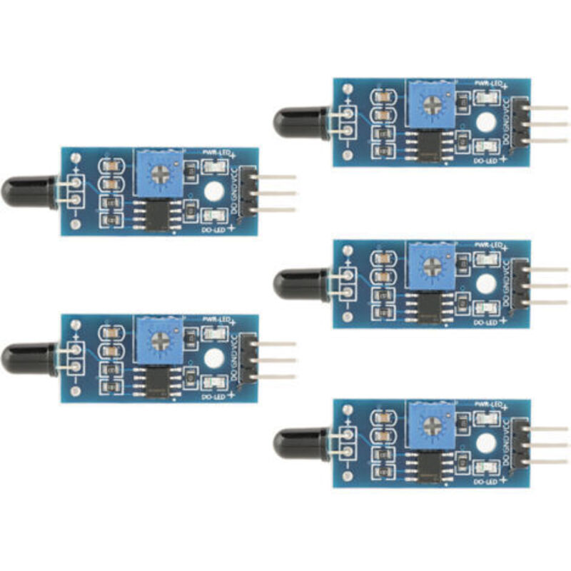 5 Smartsense-infrarot-flammendetektormodule Zur Flammenerkennung