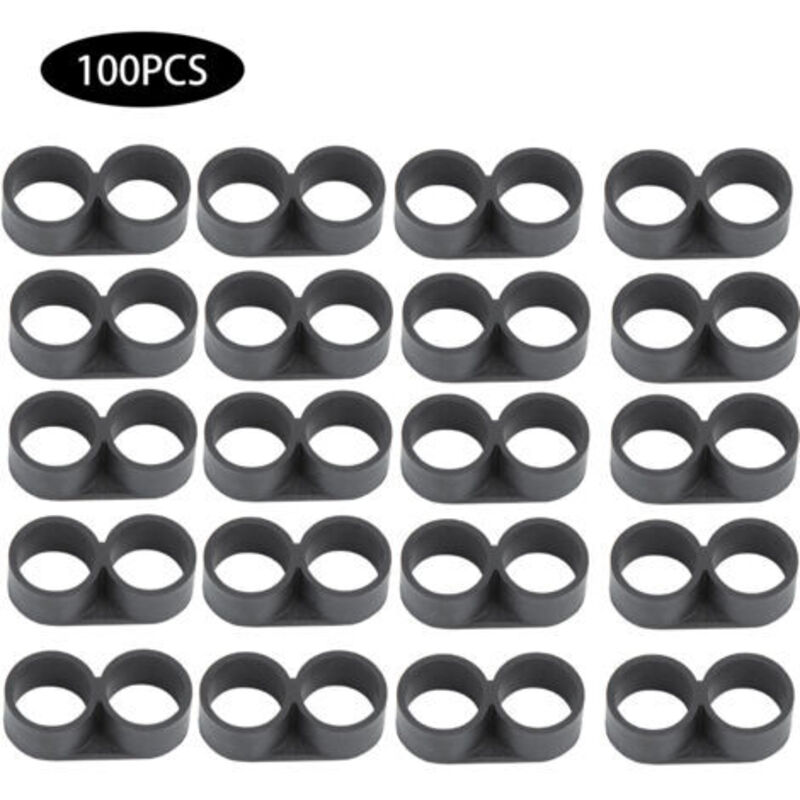 Rosvola Endkappe Für Tropfbewässerungsschlauch, Anschlusszubehör Für Den Garten, 100 Stück, 20 Mm