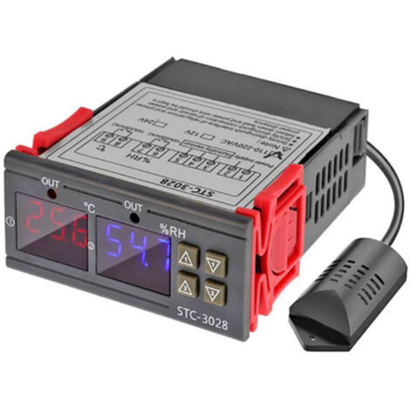 Digitaler Temperatur- Und Feuchtigkeitsregler -20 °c Bis +80 °c, 0 % Rh Bis +100 %, Präzises Thermometer-hygrometer, 110 V–220 V