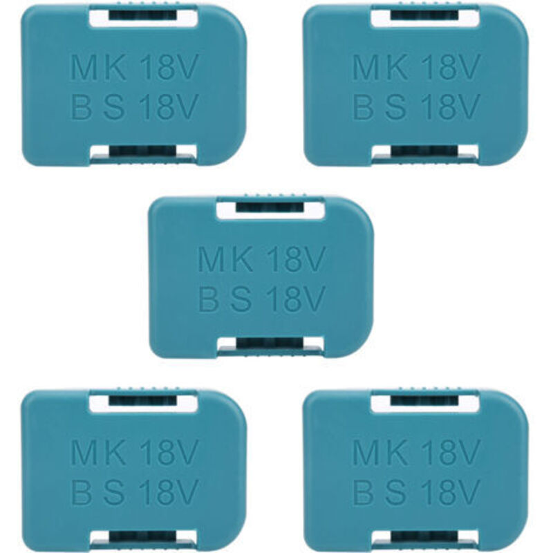 5er-pack Halterungen Für Lithium-ionen-akkus, Mit Gürtelschlitz, Für Makita 18-v-befestigungsgeräte, Cyan