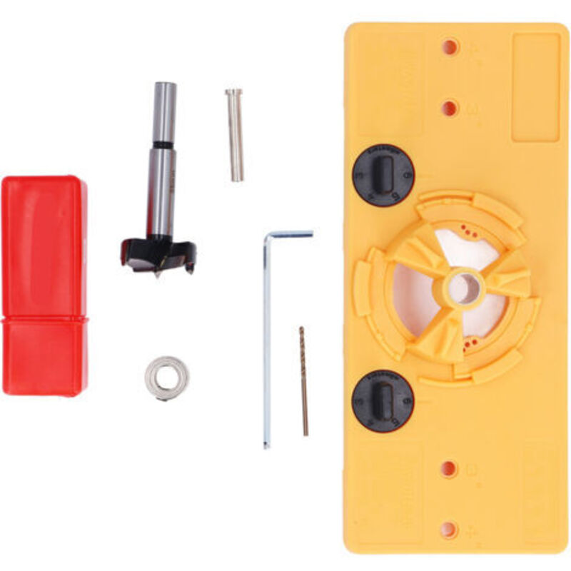 Scharnierbohrschablone-set, 35 Mm Verdeckt Für Die Installation Von Schranktüren